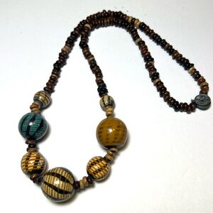 African hand made beaded necklace
